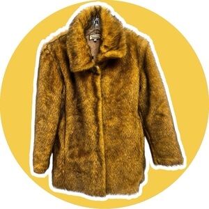 Zhaosheng Faux Fur Coat Medium Waist Length